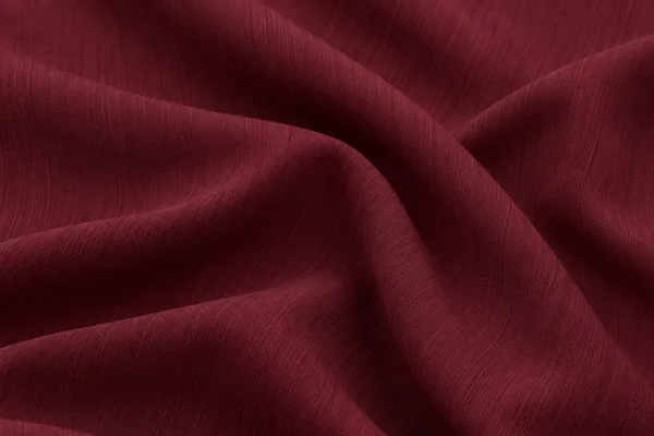 Vestido Chemise Midi, cor Vinho, tecido de perto